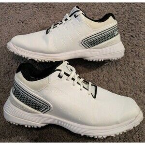 Sqairz ProS2 White Black Waterproof Golf Shoes Men's 8.5